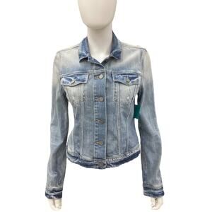 Paige Denim Los Angeles Jacket Women’s Size M Denim Washed Look Light Blue
